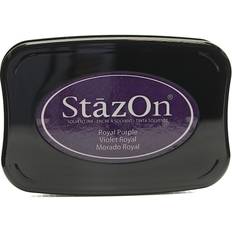 Lila Stämpeldynor StazOn Solvent Ink royal purple 3.75 in. x 2.625 in. full-size pad