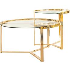 Gold Nesting Tables Coaster Furnishings 2 Nesting Table