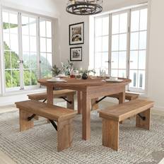 Dining Tables Flash Furniture XA-F-60-RD-GG HERCULES Dining Table