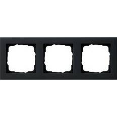 Electrical Installation Materials Gira Abdeckrahmen 3f SW 021309