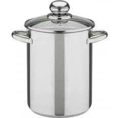 GSW Pentola Per Asparagi In Acciaio Inox 188 Ø 16 cm Argento con coperchio