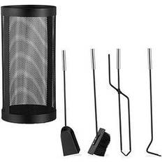 Set da Camino Relaxdays Set Camino con Porta Attrezzi 5 Accessori