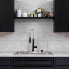 Palisade 23.2 in x 11.1 in Interlocking Vinyl Wall Backsplash Panels in Wind Gust 10 Pack