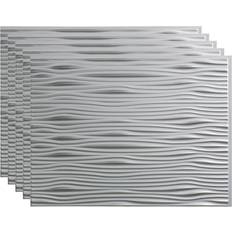 Fasade Pannello Paraschizzi Decorativo Vinile 18 x 24 cm Argento 5