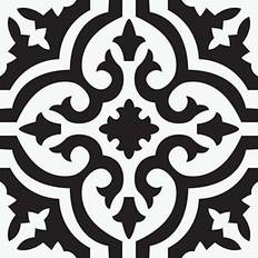 FloorPops Dalles de Sol Autocollantes Noires