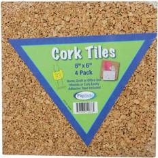 Mozaïektegels 6 Packs: 4 ct. 24 total Flipside Cork Tiles Cork