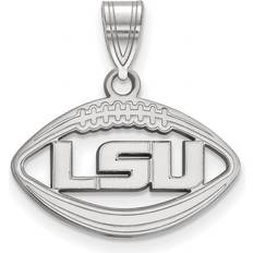 Unisex Charms & Pendants LogoArt Unisex Louisiana State University Football Pendant Silver