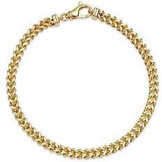 14 quilates - Hombre Pulseras Bloomingdale's Fine Collection Men's Square Franco Link Chain Bracelet in 14K Yellow Gold Exclusive