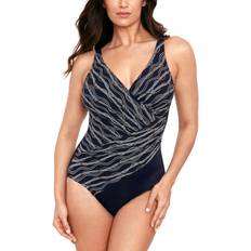 Multicoloured Swimsuits Miraclesuit Linked Colorblock One-Piece - Oceanus