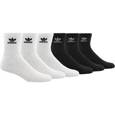 Adidas Men Socks Adidas adidas Originals Trefoil Quarter Socks 6-Pair White/Black