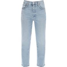 Agolde Riley High Rise Straight Crop Jeans - Dynamic