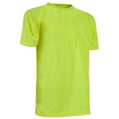 Yellow T-shirts Berne Men's Short-Sleeve Enhanced Visibility Performance Pocket T-Shirt