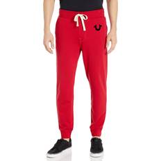 True Religion Byxor True Religion Men's Classic Logo Jogger Sweatpant, Ruby Red/Black