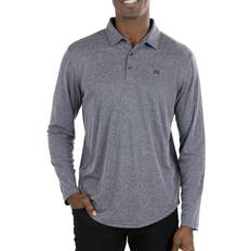 Denim - Men Polo Shirts Travismathew Men's Wilderness Polo Shirt Heather Black