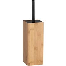 Beige Bruseskrabere Wenko Bamboo Toiletbørste och Holder 100 mm