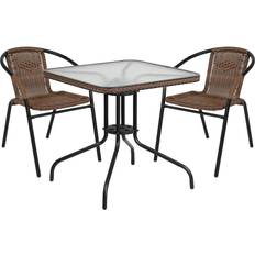 Patio Furniture Flash Furniture Lila 28'' Square Patio Dining Set