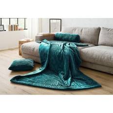 Gözze Soft Cuddly Throw Blanket 150 x 200 cm Petrol Blankets Green, Blue (200x150cm)