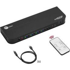 KVM Switches SIIG SIIG 4x1 DisplayPort 4K KVM USB 3.0 Switch with Remote Control