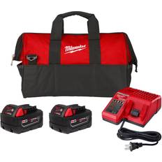 Batteries & Chargers Milwaukee M18 Redlithium Xc5.0 Resistant Battery Starter Kit