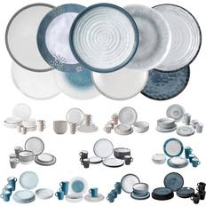 Brunner melamin ess geschirr set Brunner Melamin Ess Geschirr Set Lunch Box 16-teilig Camping Reise Teller Becher Variante: Stonetouch Belfiore