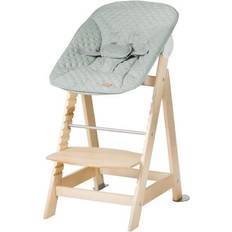 Roba Seggiolini per bambini Roba Seggiolone evolutivo 2 in 1 Born Up color legno, incl. sdraietta Style frosty green natur