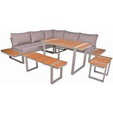 Garden Pleasure Lounge-Eckgruppe AMOR 6-tlg. Aluminium