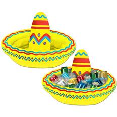 Rouge Décorations Gonflables Beistle Inflatable Sombrero Cooler