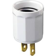 Travel Adapters Leviton Outlet-to-Socket Light Plug, White