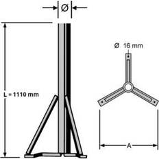 Antenne Paraboliche Kathrein Standfuß ZAS 15 9.9 kg 81 cm