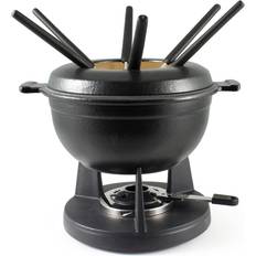 Black Fondue Swissmar Lucerne 10-Pc Cast Iron