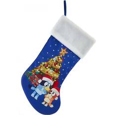 Peluche Kurt Adler 19 Inch Bluey And Bingo with Tree Christmas Stocking