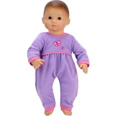 Sophia's Long Sleeve Embroidered Butterfly One Piece Bodysuit 15 Inch Dolls Lavender
