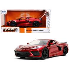 Giocattoli Veicoli Jada 2020 Chevrolet Corvette Stingray C8 Candy Red 'Bigtime Muscle' 1/24 Diecast Model Car