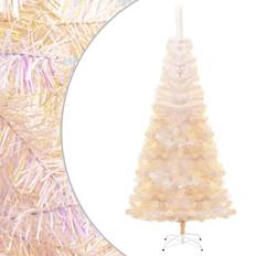 vidaXL Artificial with Iridescent Tips White Christmas Tree 70.9"