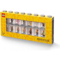 Plastique Accessoires pour Ensembles de Jeu LEGO Minifigure 16 Compartment Display Case Grey