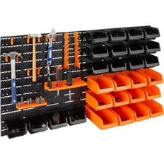 Garage wall tool storage Best Choice Products 38x21.25in 44-Piece Wall Mounted Garage Storage Rack Tool Organizer w/ 110lb Capacity