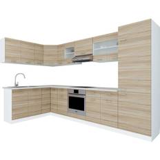 Utan vitvaror Hörnkök VCM 13 kitchen units natural colour