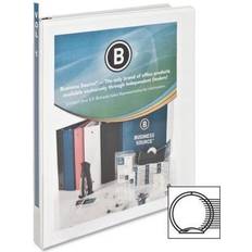 Business Source View Binder w/ 2 Inside Pockets 1/2' Capacity White 09951