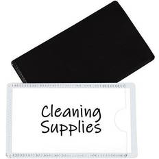 White Letter Trays Slap-stick Magnetic Label Holders, Side Load, 4.25 X