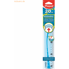 Règles Maped Règle Plate Incassable Twist'n Flex - 20 cm - Vert/Bleu
