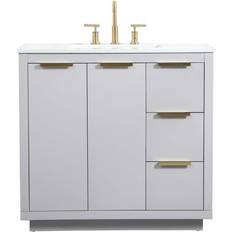 MDF Vanity Units for Double Basins Elegant VF19436 Blake 36" Free