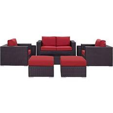 8 seat sectional sofa modway Convene Wicker Modular Sofa