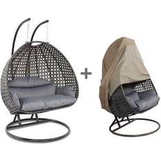 Double hanging egg chair Leisuremod 2 Double Egg Swing