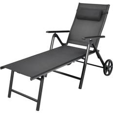 Patio Furniture Costway Lounge Wheels Neck