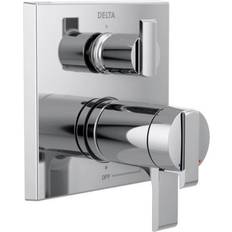 Double Handles Tub & Shower Faucets Delta Ara Angular Modern