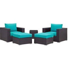 Modular Sofa modway Convene Collection EEI-1809-EXP-TRQ-SET Modular Sofa