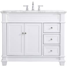 MDF Vanity Units for Double Basins Elegant VF50042 Wesley 42" Free Standing