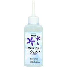 Silbrig Glasfarben Kreul Window Color Glitzer-silber 80 ml