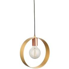 Copper Pendant Lamps Endon Hoop Single Pendant Lamp