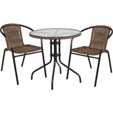 Patio Furniture Flash Furniture Lila 28'' Patio Dining Set